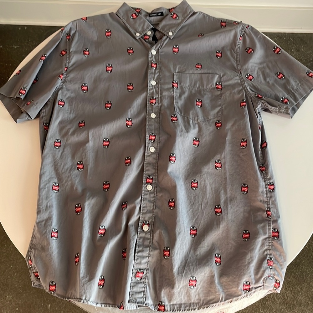 American Eagle Crushed Beer Party Shirt